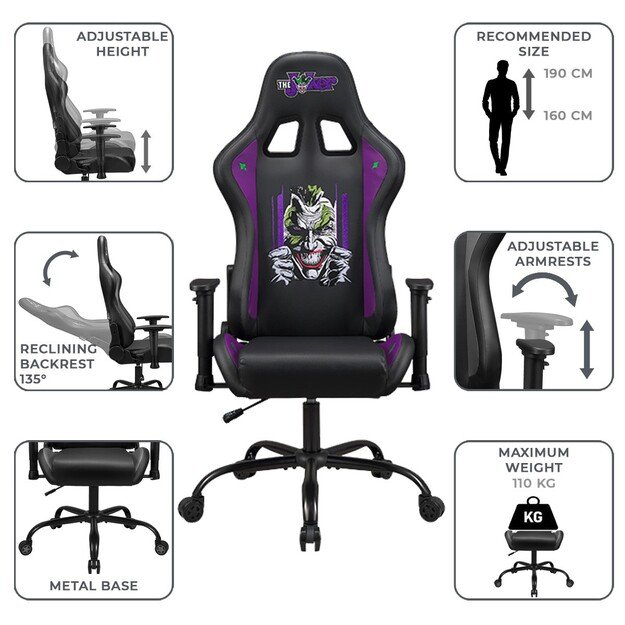 Subsonic Pro Gaming Chair The Joker (size L-XL)