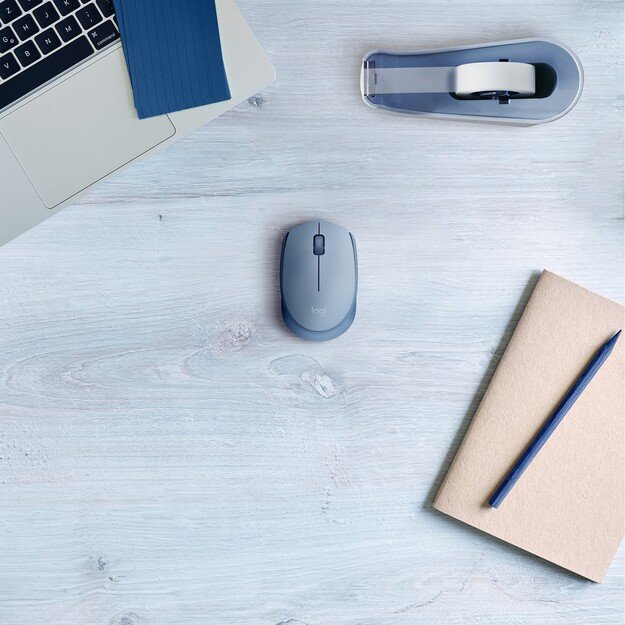 Logitech - M171 Wireless Mouse Blue