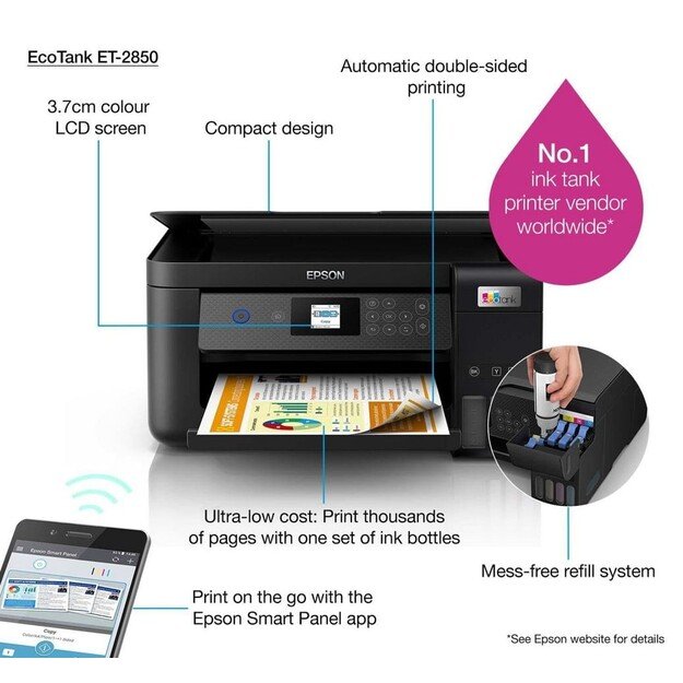 Epson EcoTank ET-2850 All in One InkJet Multifunction
