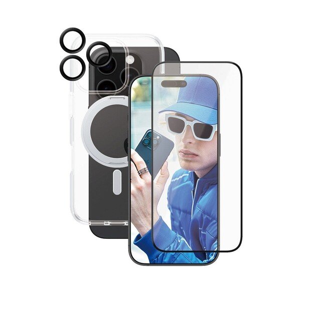 CARE by PanzerGlass - 3-in-1 Protection Bundle - MagSafe-Compatible - iPhone 16 Pro