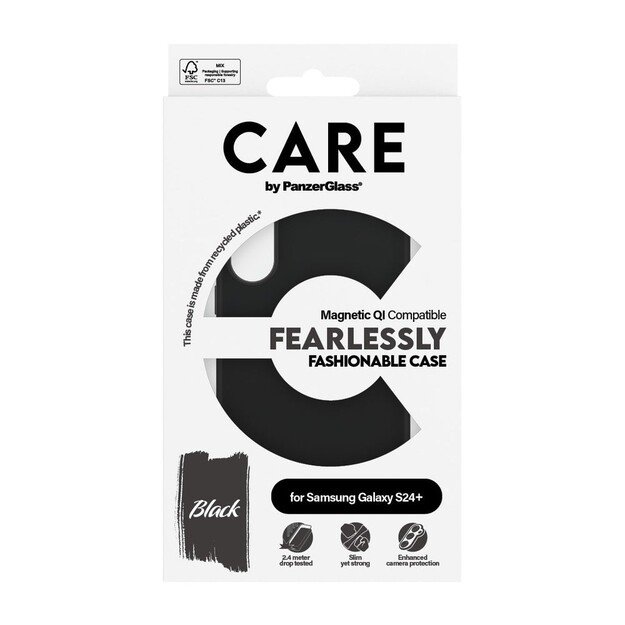 CARE by PanzerGlass - Case - Black - Samsung S24+
