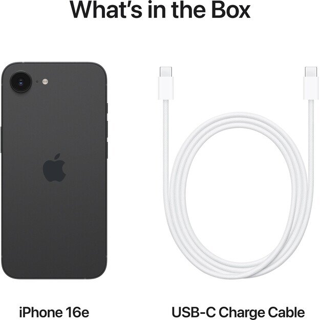 Apple - iPhone 16e 128GB Black