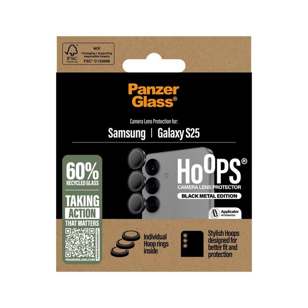 PanzerGlass - Hoops Lens Protector Galaxy S 2025, black