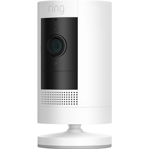 Ring - Stick Up Battery Cam Security Camera White