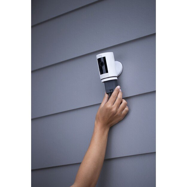 Ring - Stick Up Battery Cam Security Camera White