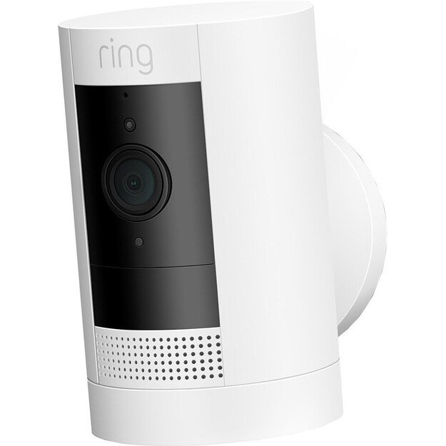 Ring - Stick Up Battery Cam Security Camera White