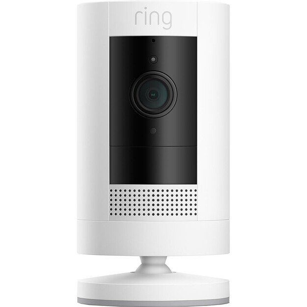 Ring - Stick Up Battery Cam Security Camera White