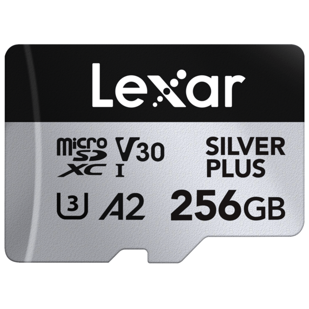 Lexar - microSDXC Professional SILVER Plus UHS-I/U3/A2/4K R205/W150 (V30) - 256GB