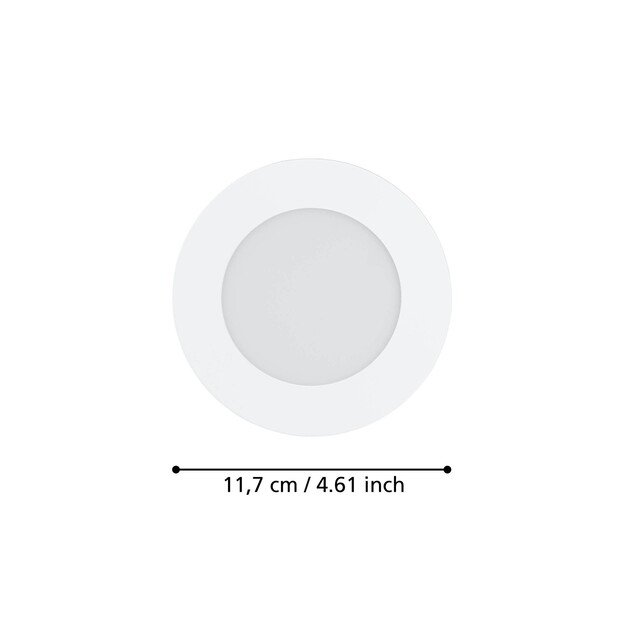 EGLO - Fueva-Z Smart Recessed Light, White Ø12 - Zigbee & Bluetooth