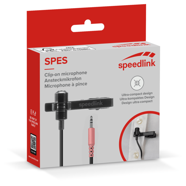 Speedlink - SPES Clip-On Microphone, black 3