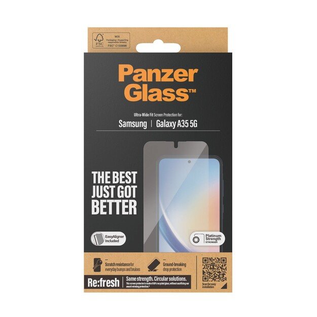 PanzerGlass - Screen Protector - Samsung Galaxy A35 5G - Ultra-Wide Fit