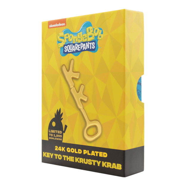 SpongeBob SquarePants 24k Gold Plated Replica Krusty Krab Key 3