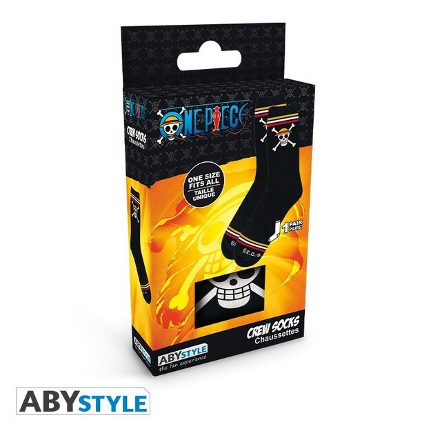 ONE PIECE - Socks - Black - Skull