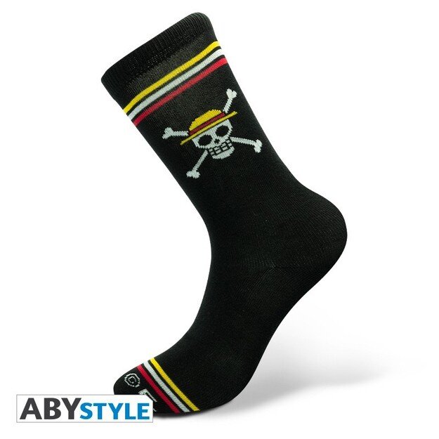 ONE PIECE - Socks - Black - Skull