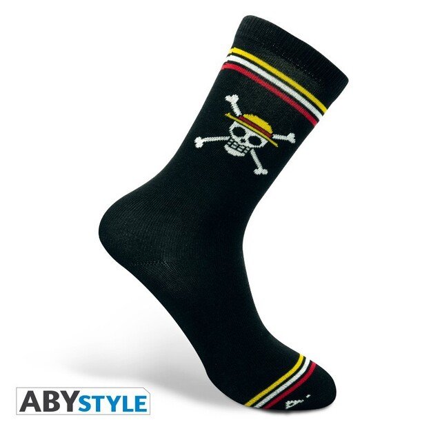 ONE PIECE - Socks - Black - Skull