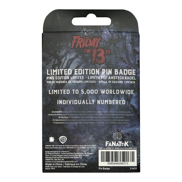 Friday 13th Pin Badge Set