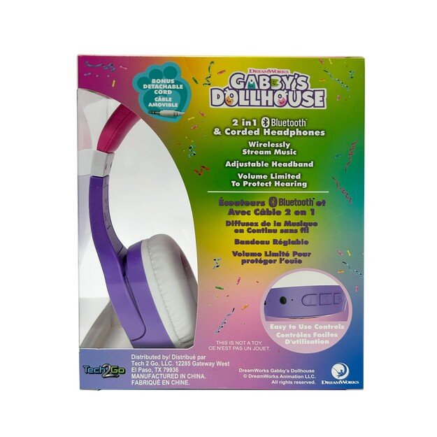 Ekids - Gabby's Dollhouse Wireless Bluetooth Headphones