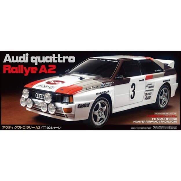 Tamiya - Audi Quattro A2 R/C Model Car 1:10 - (544116)