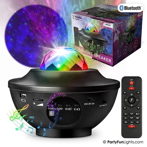 Party Fun Lights - Galaxy Bluetooth Speaker with Remote Control (605604)