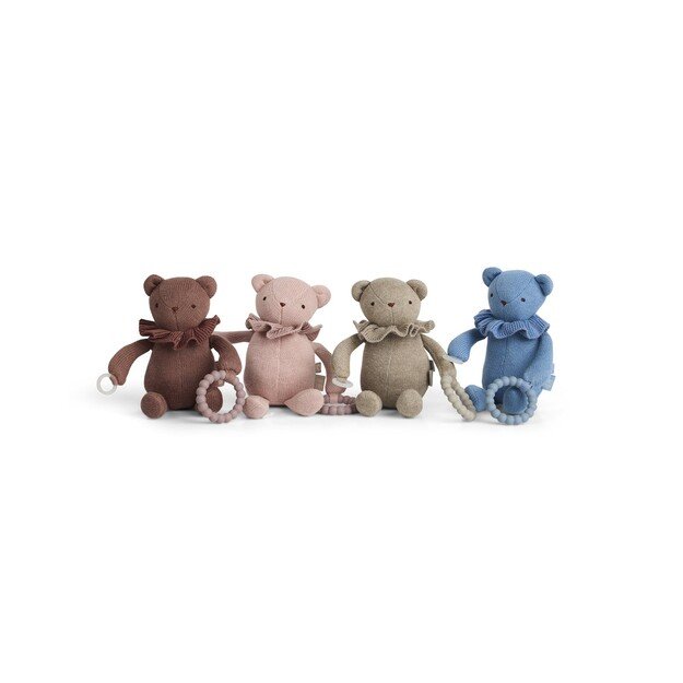 Smallstuff - Little activity bear, for dummy and teether, soft rose (40006-37)