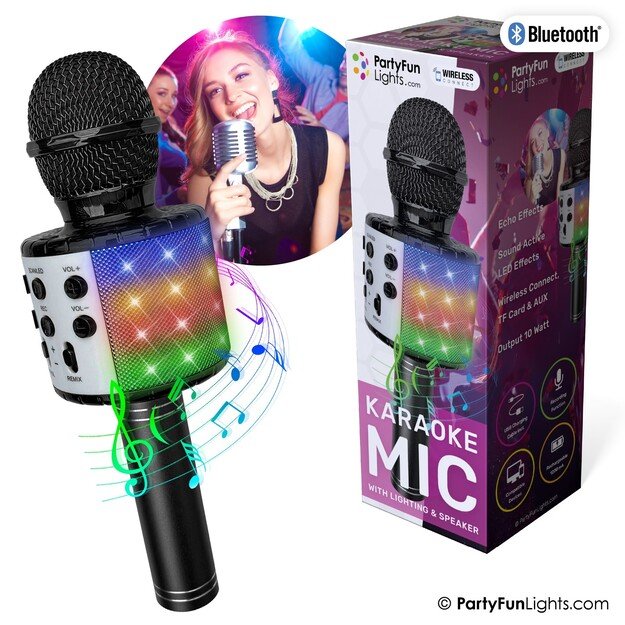 Party Fun Lights - Karaoke microphone with speaker - (605600)