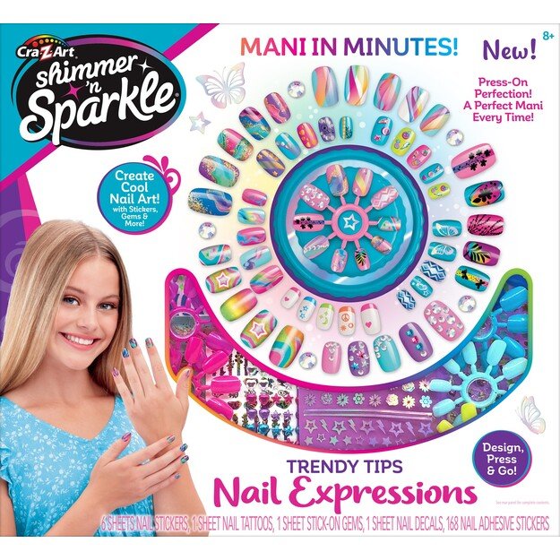 SHIMMER N SPARKLE - Trendy Tips Nail Expressions (65610S)