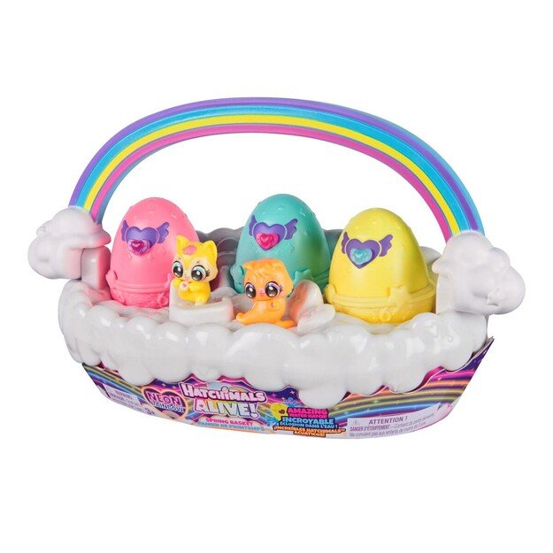Hatchimals - Alive Neon Rainbow Basket - (6072741)