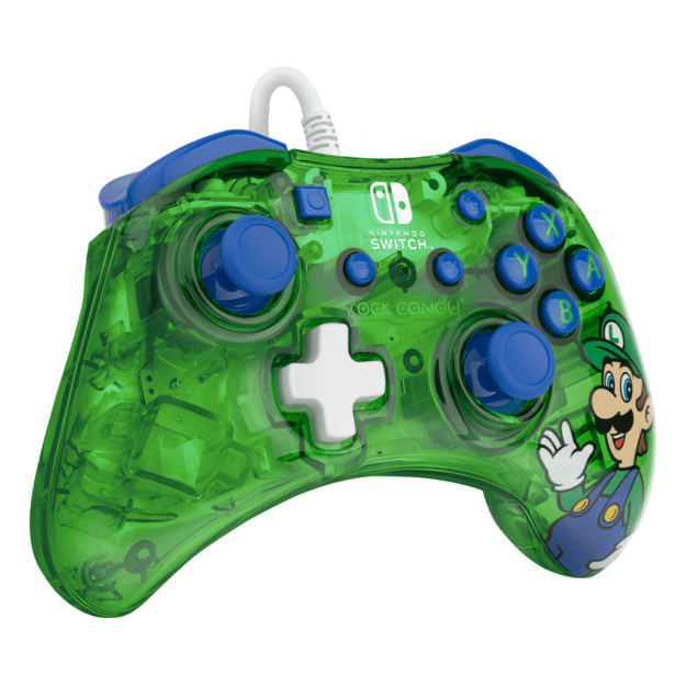 Rock Candy Wired Controller - Luigi - Nintendo Switch