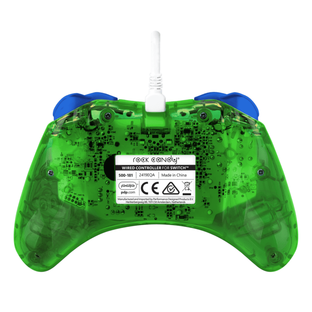 Rock Candy Wired Controller - Luigi - Nintendo Switch