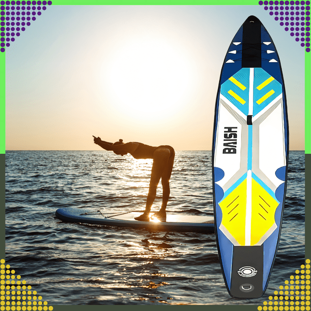 Deska Sup Paddle Board 420 cm Pompowana do Pływania Wytrzymała + Akcesoria 19