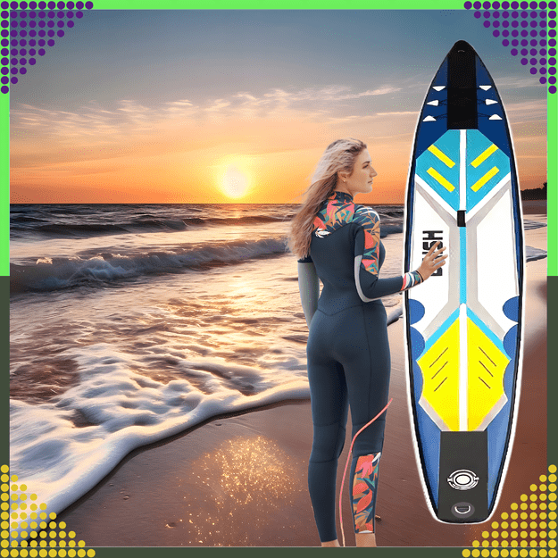 Deska Sup Paddle Board 420 cm Pompowana do Pływania Wytrzymała + Akcesoria 23