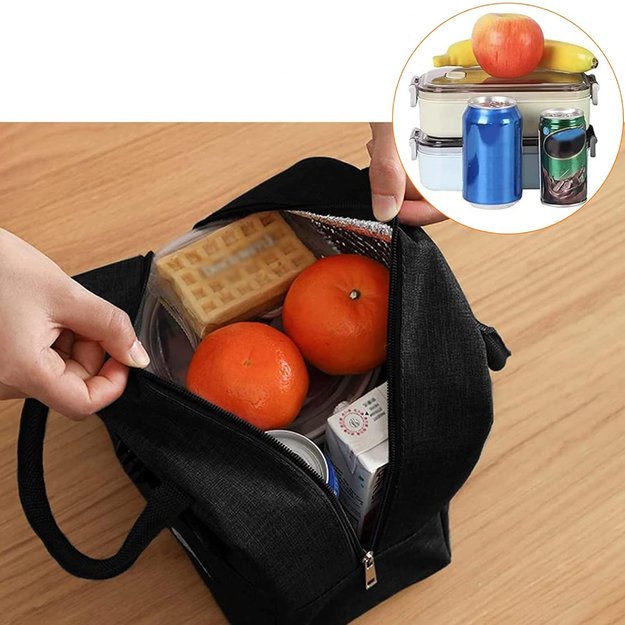 Torba Termiczna Izolacyjna Lunch Box Śniadaniówka na Jedzenie Piknik Plażę 8