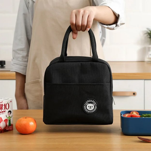 Torba Termiczna Izolacyjna Lunch Box Śniadaniówka na Jedzenie Piknik Plażę 4