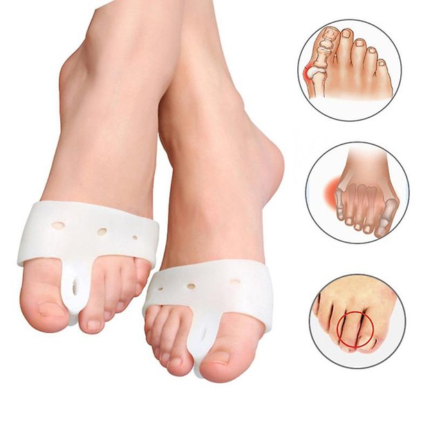 SILICONE WEDGE WITH COVER SEPARATOR FOR BUNIONS, BUNIONS, SET OF 2