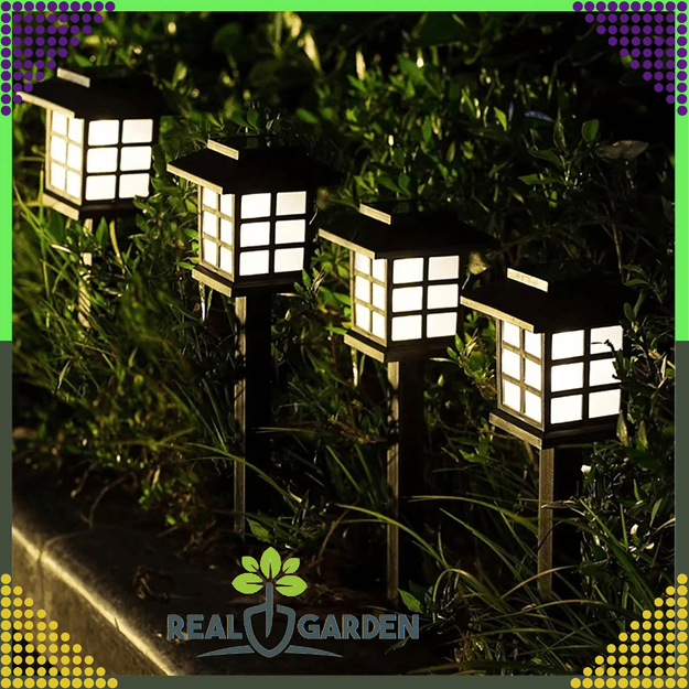 2 x Lampa Ogrodowa Solarna Led Domek Latarnia Wbijana Ozdobna Dekoracyjna 13