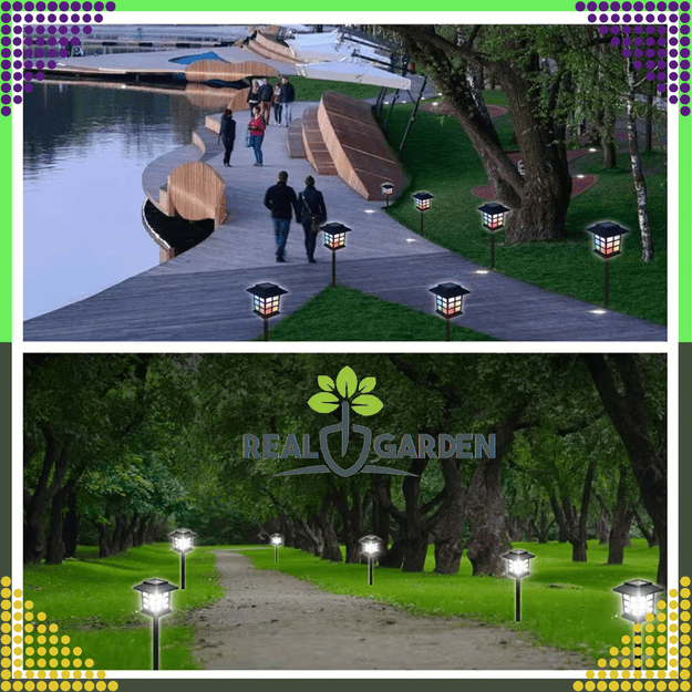 2 x Lampa Ogrodowa Solarna Led Domek Latarnia Wbijana Ozdobna Dekoracyjna 3