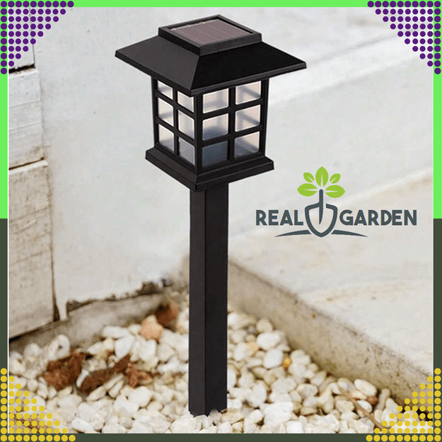 2 x Lampa Ogrodowa Solarna Led Domek Latarnia Wbijana Ozdobna Dekoracyjna 9