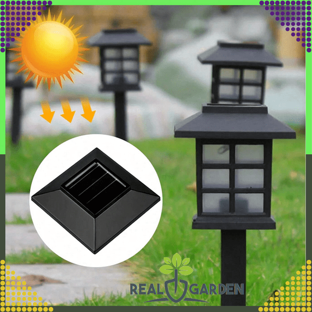 2 x Lampa Ogrodowa Solarna Led Domek Latarnia Wbijana Ozdobna Dekoracyjna 8