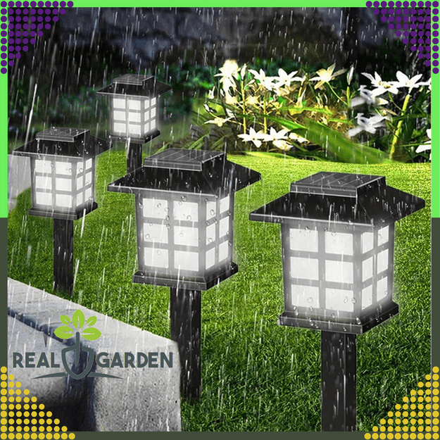 2 x Lampa Ogrodowa Solarna Led Domek Latarnia Wbijana Ozdobna Dekoracyjna 12
