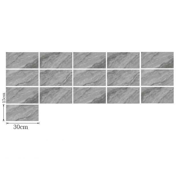 TAPETA SAMOPRZYLEPNA PANELE PŁYTKI ŚCIENNE NAKLEJKI MARMUR 30X15CM 16SZT  3