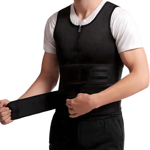 KAMIZELKA NEOPRENOWA FITNESS MĘSKA ODCHUDZAJĄCA SPORTOWA TRENINGOWA SAUNA M 19