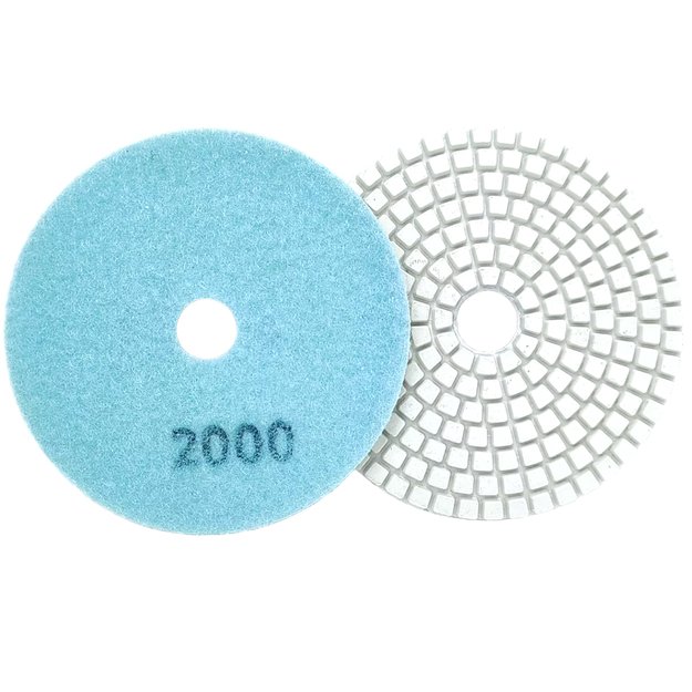 10 deimantinių poliravimo diskų, 80 mm, porceliano plytelių šlifavimui su „Velcro“ 2000