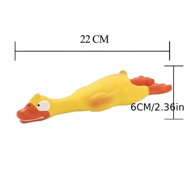 Piszcząca Duża Zabawka Gumowy Kurczak Duży dla Psa Szczeniaka Gryzak 22 cm 23
