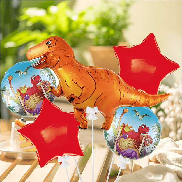 Zestaw Balonów Urodzinowych Dinozaur na Urodziny Urodzinowe Przyjęcia 5 szt 6