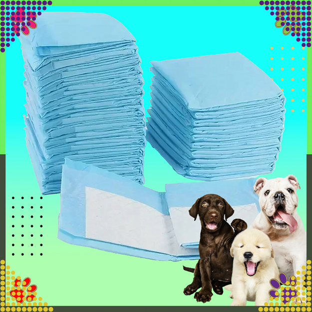 Pallet x 616 packages Hygienic Mat Pads for Dogs to Learn to Pee XL 40x60cm Thick 20 pcs BLUE