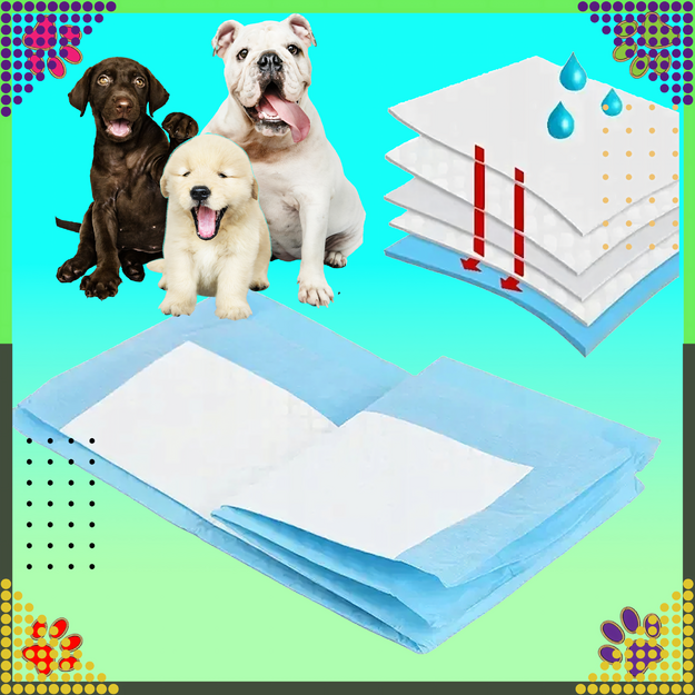 Pallet x 616 packages Hygienic Mat Pads for Dogs to Learn to Pee XL 40x60cm Thick 20 pcs BLUE