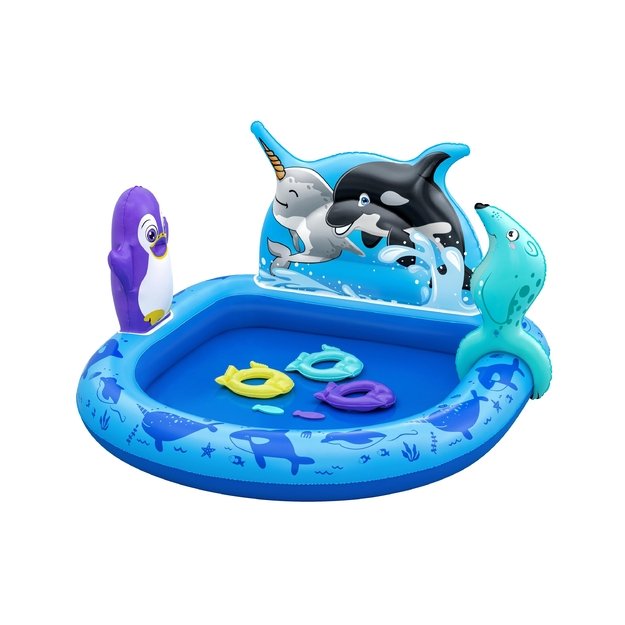  Bestway 53156 Plac Zabaw Dmuchany Ogrodowy Polar Pals 134 x 131 x 73 cm 16