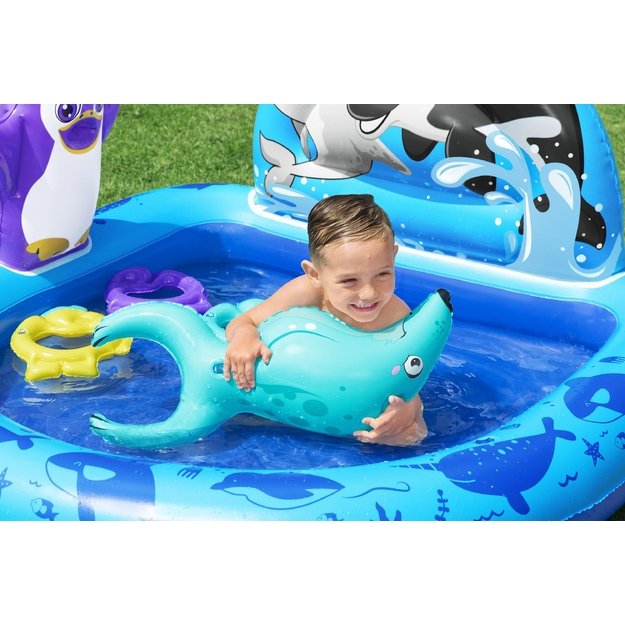  Bestway 53156 Plac Zabaw Dmuchany Ogrodowy Polar Pals 134 x 131 x 73 cm 29