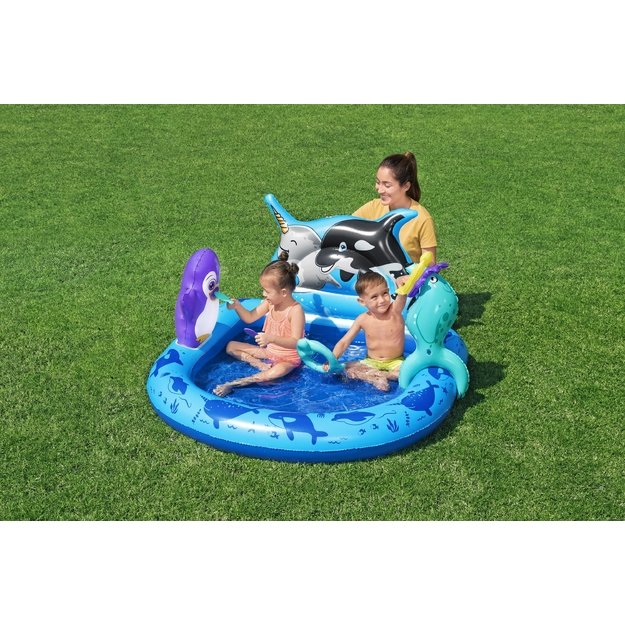  Bestway 53156 Plac Zabaw Dmuchany Ogrodowy Polar Pals 134 x 131 x 73 cm 26