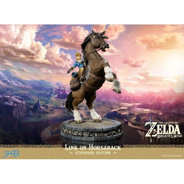 First4Figures - The Legend Of Zelda: Breath Of The Wild (Link On Horseback) RESIN Statue /Figures 1